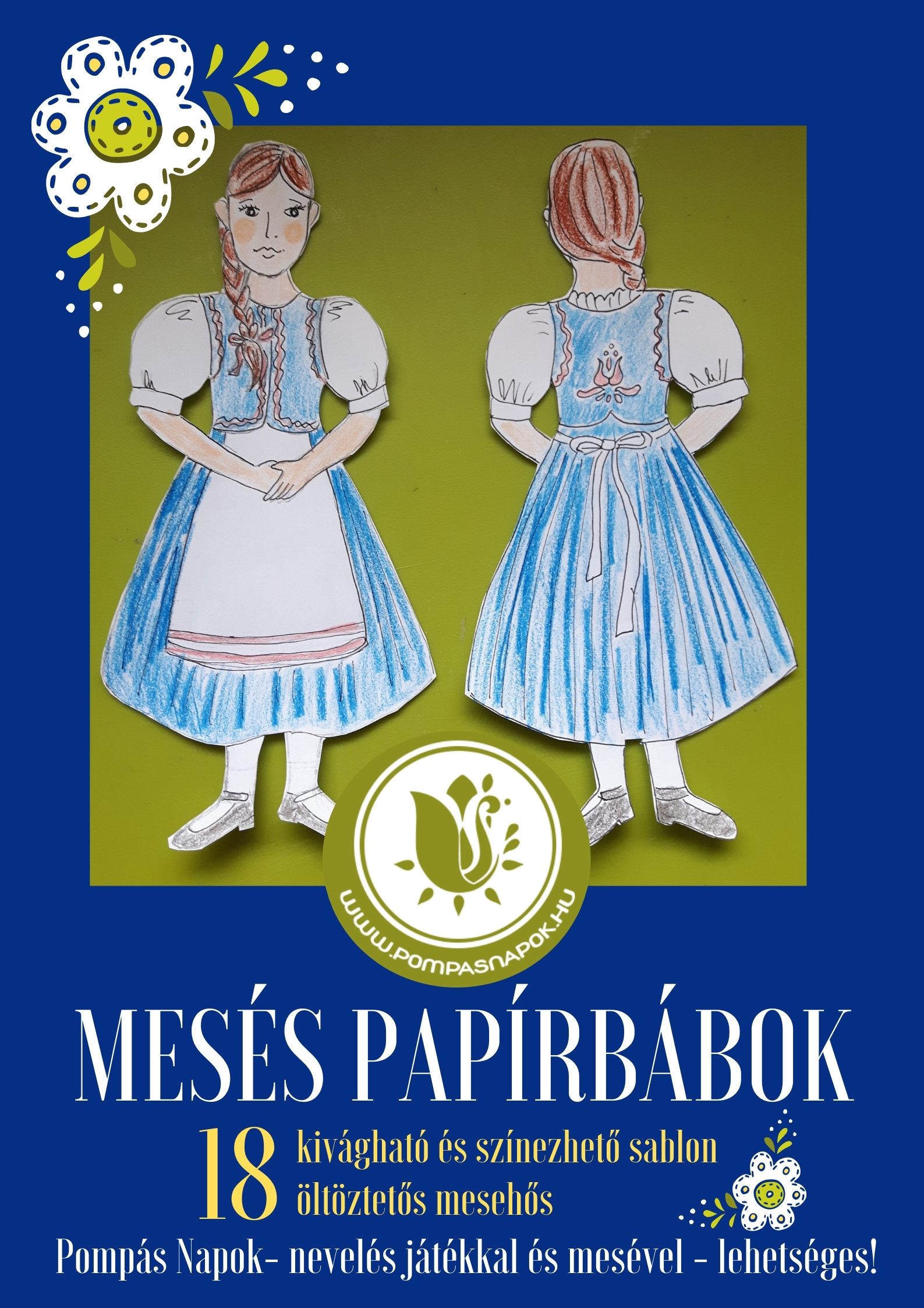 Mesés nyomtatható papírbábok és öltöztetős papírbabák - Image 3