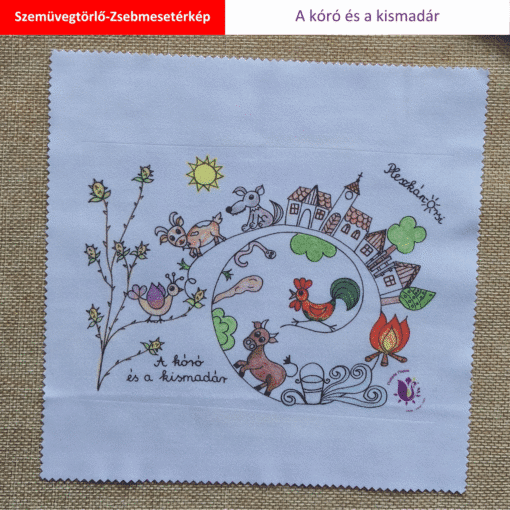 Pompás ZsebMesetérkép szemüvegtörlőn - A kóró és a kismadár - Image 3
