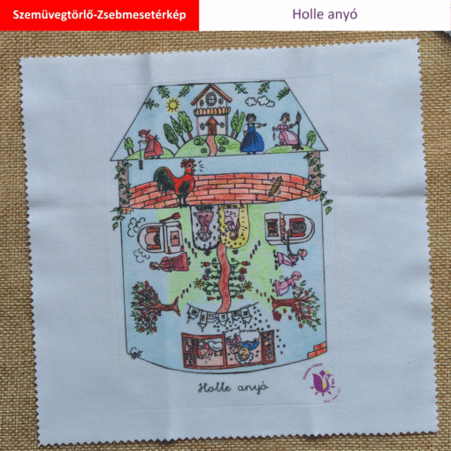 Pompás ZsebMesetérkép szemüvegtörlőn - Holle anyó - Image 2