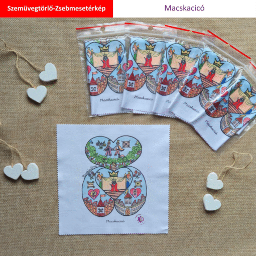 Pompás ZsebMesetérkép szemüvegtörlőn - Macskacicó - Image 3