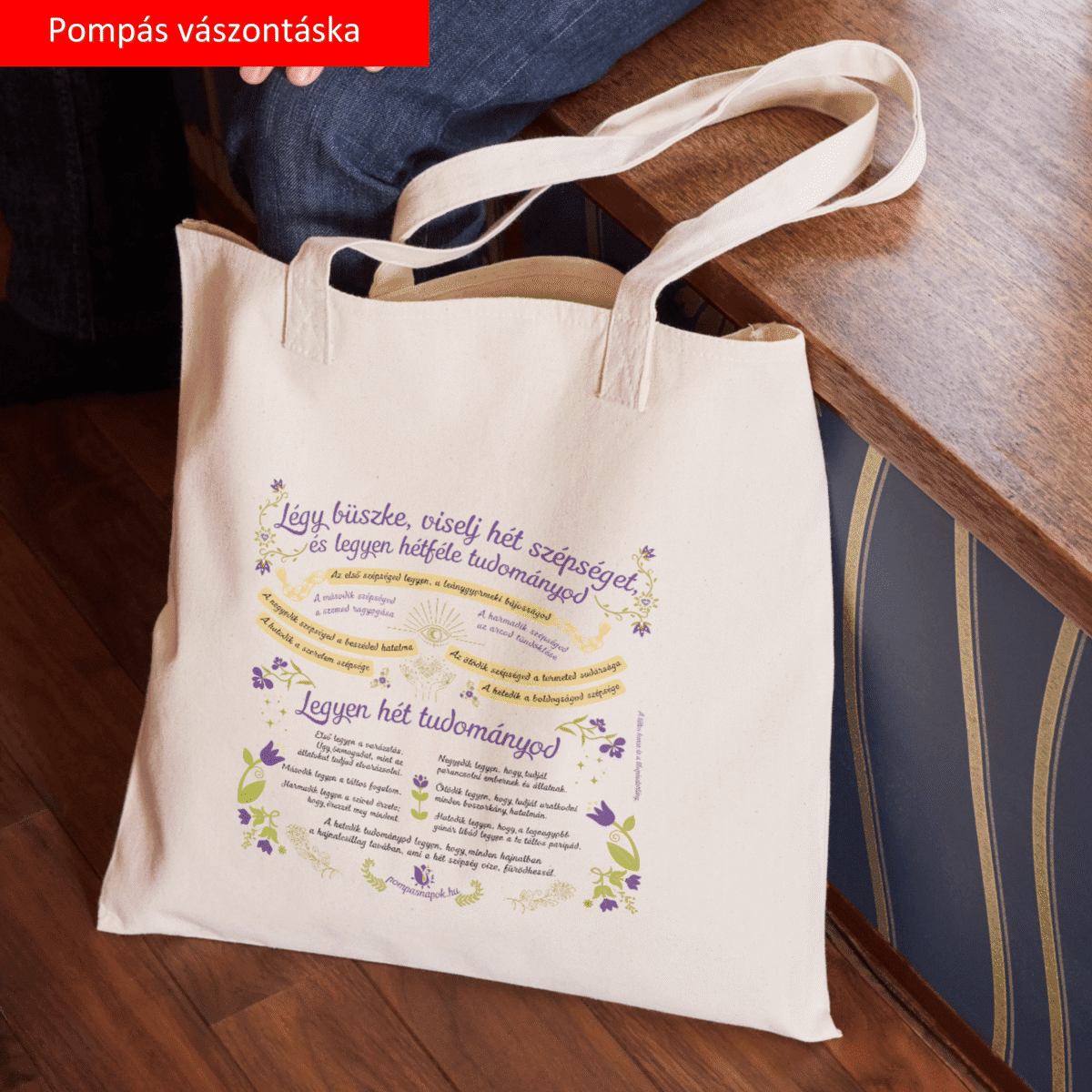 Pompás vászontáska - a mesés mindennapokért - Hét szépség