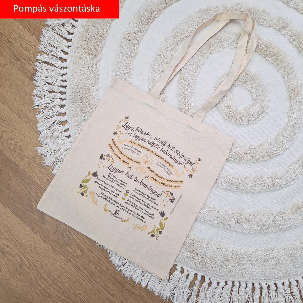 Pompás vászontáska - a mesés mindennapokért - Hét szépség - Image 2